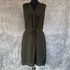 H&M Dark Green Midi Dress